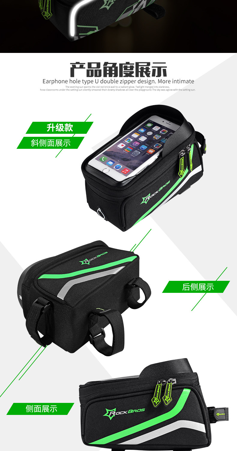 Sacoche pour vélo mixte ROCKBROS - Ref 2211654 Image 19