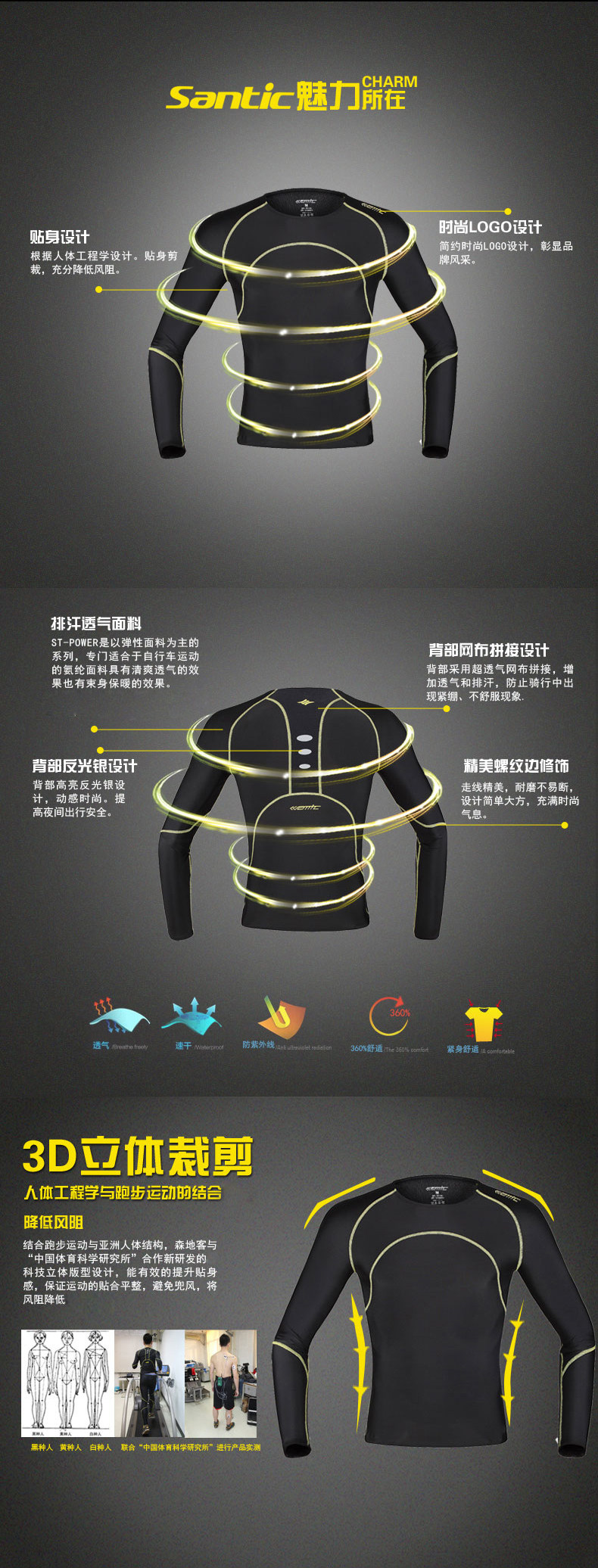 Vêtement cyclisme homme SANTIC - Ref 2229624 Image 7