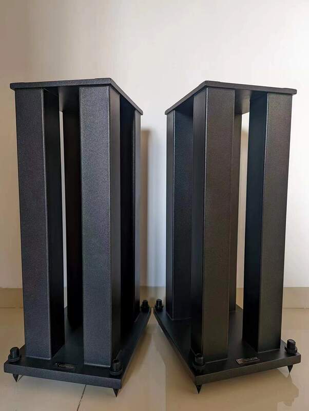 [in Stock with Free Foot Pads] Junzi Black Warrior Series Bookshelf Hifi Audiophile Speaker Stands