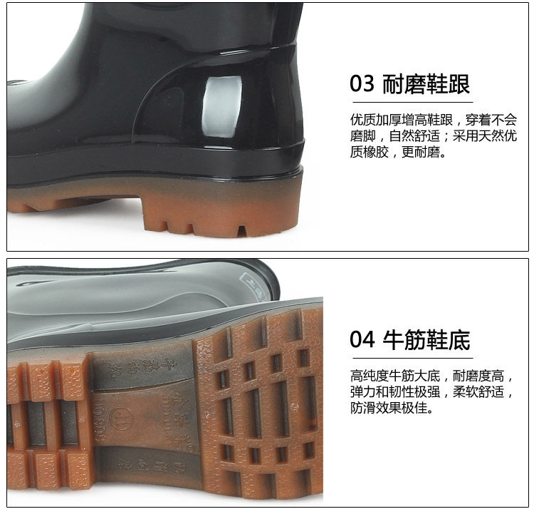 Chaussures - bottes caoutchouc homme pour printemps - semelle tendon - Ref 964655 Image 10