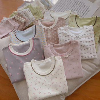 Class a pure cotton winter thermal underwear set for boys and girls