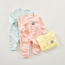 Dabi rabbit newborn baby clothes newborn cotton monk clothing spring and autumn conjoined baby underwear ha clothes climbing clothing autumn and winter