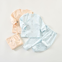 Beiyiner newborn monk suit lace-up baby clothes cotton men and women baby underwear 0-March spring and summer