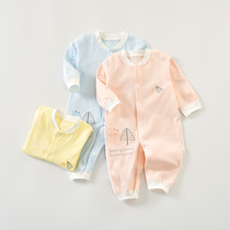 Baby Shang Baby Body underwear 0-1 year old cotton newborn clothes long sleeve men and women baby ha clothes spring and autumn clothes