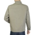 Áo khoác nam trung niên mùa xuân và mùa thu áo khoác cotton bố mặc giản dị áo khoác cỡ lớn áo khoác mỏng