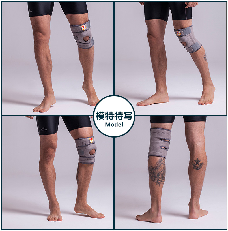 Kneepad tập thể dục chạy bộ leo núi thể dục chuyên nghiệp mùa xuân hỗ trợ ngoài trời cưỡi cầu lông bóng rổ nam và nữ - Dụng cụ thể thao băng gối