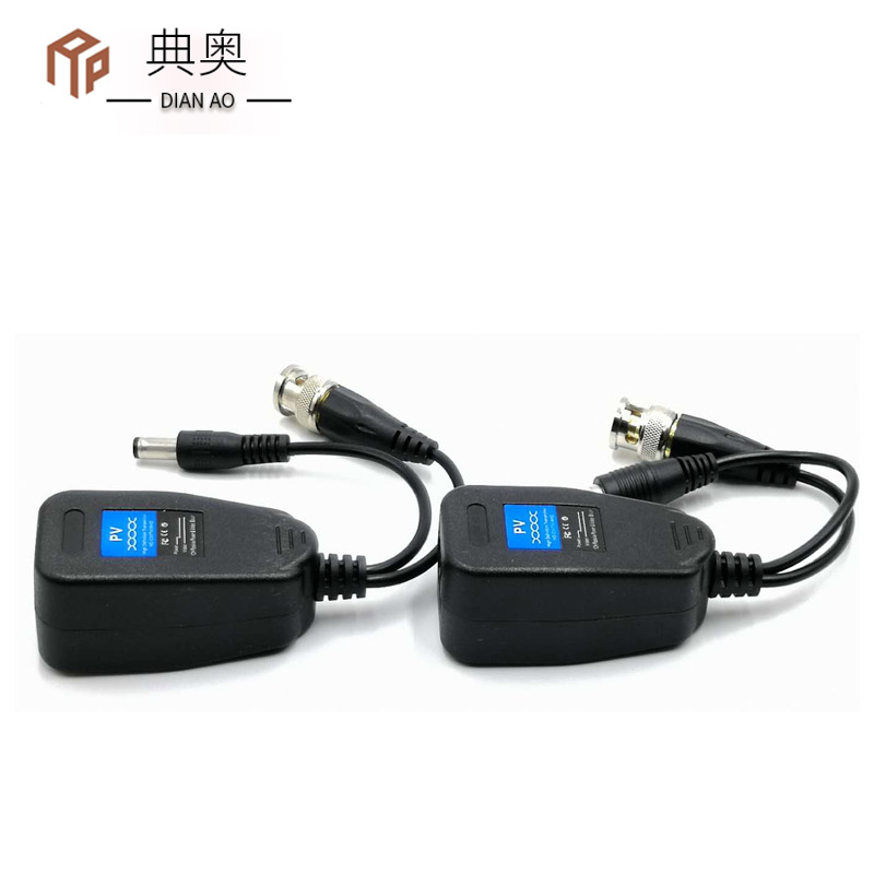 All-in-one machine film network route II BNC coaxial twisted pair transmitter to anti-interference joint monitoring high-definition power supply