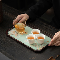 National Air-dry Bubble Pan POT BEARING BAMBOO SMALL TEA TABLE HOME KUNG FU TEA SET TRAY BAMBOO TEA TOTTERY TEA TRAY VENERABLE TEA TRAY