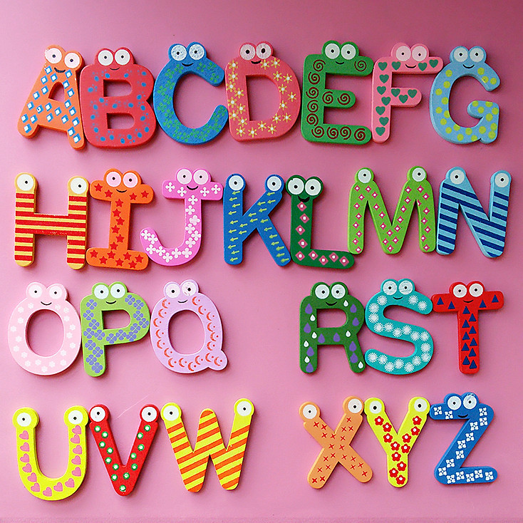 Children Photography Props Full Moon 100 Days English Letters Digital Sticktoon Children Early Teach Creative Photo Props