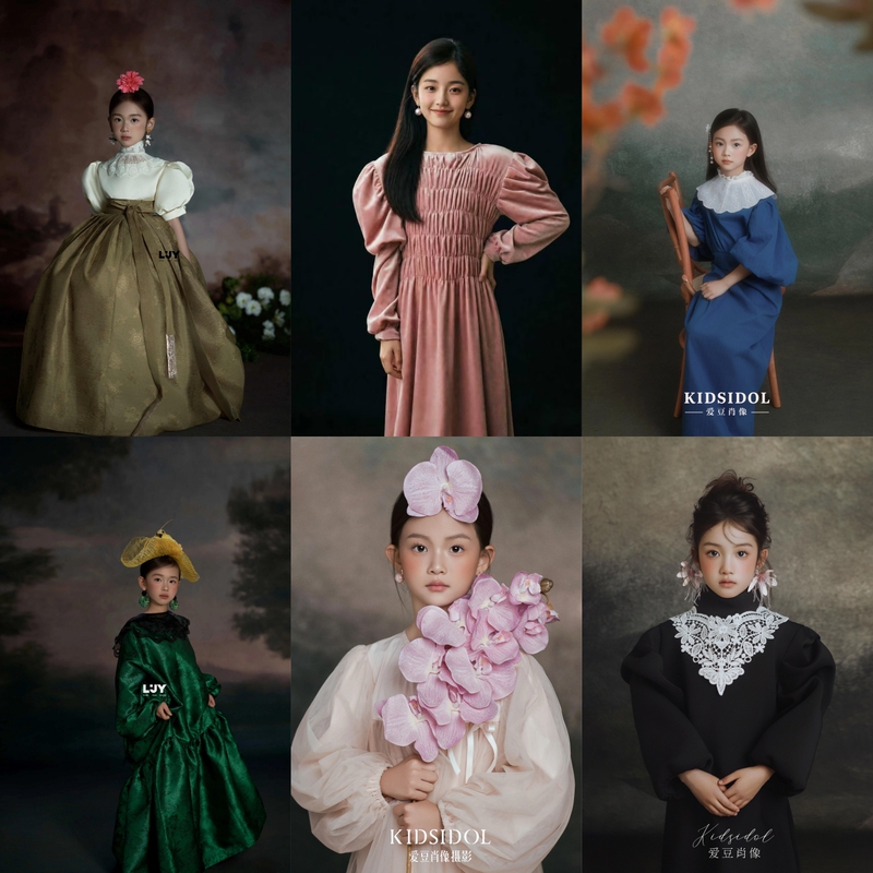 Portrait Studio Children's Dresses for Photography, Older Children's Landscape Style, Teacher-Recommended Matching Outfits, Photo Props Portrait Studio Children's Dresses for Photography, Older Children's Landscape Style, Teacher-Recommended Matching Outfits, Photo Props