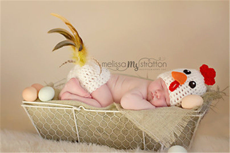 Newborn Baby Boy Photo Clothes Baby 100 Days Full Moon Photo Gallery Photography Clothing Small Chicken Years Gross Line Styling Props