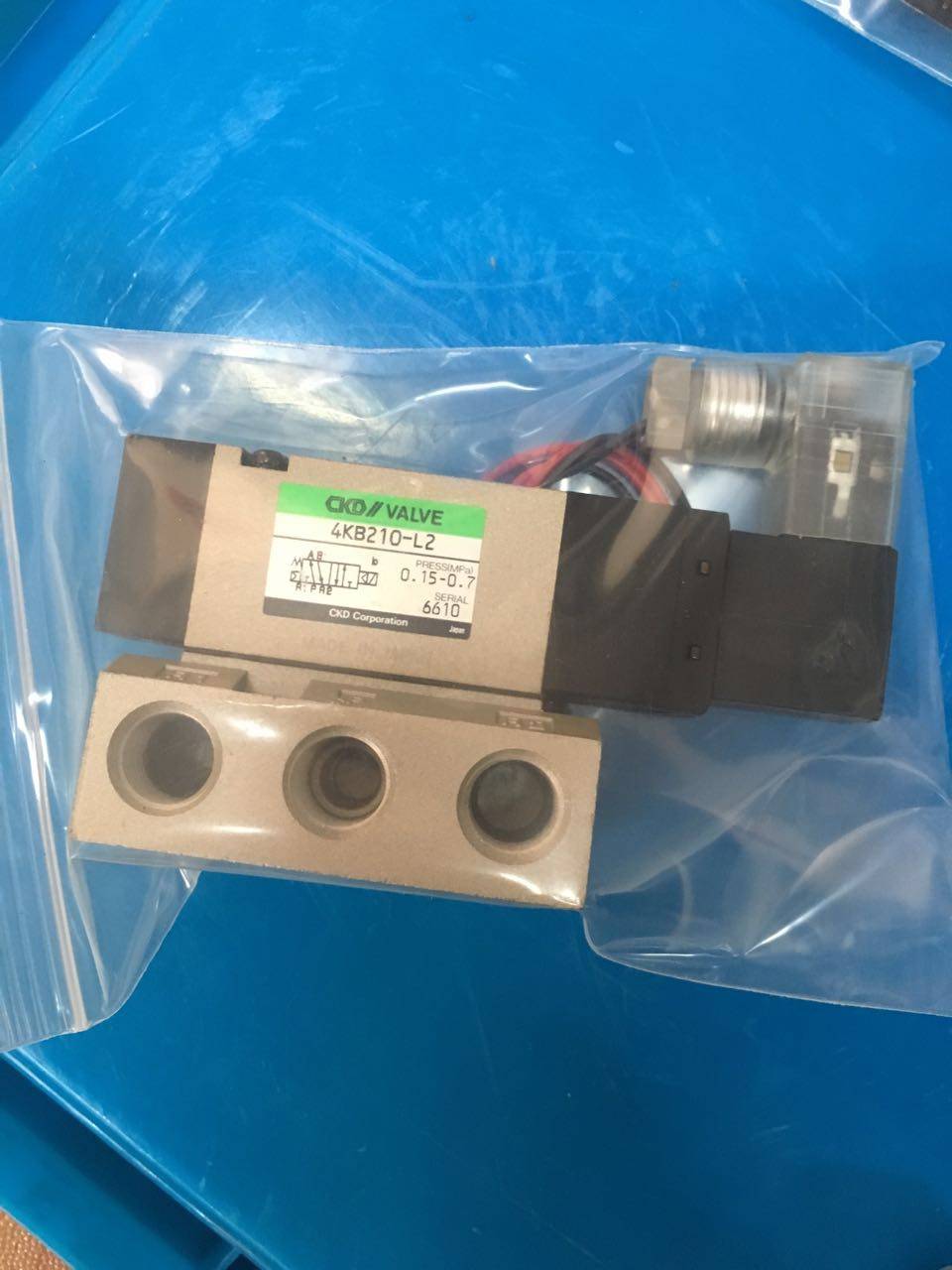 CKD VALVE 4KB210-L2 PRESS (MPA 0 15 15 -0 7 -0