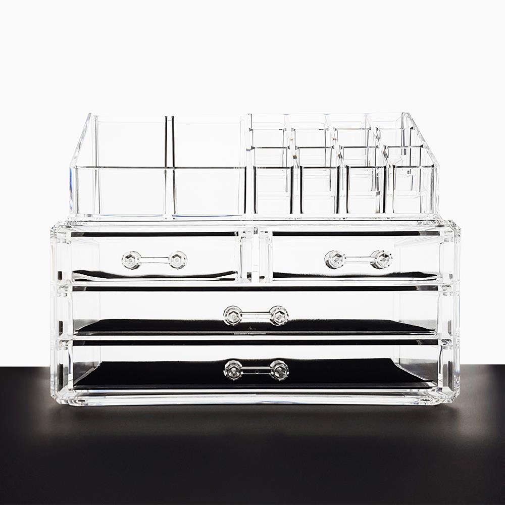 Crystal Covered Cosmetics Bedside Packing Jewelry Box Storage Box Elashes Elashes Tool Box Dressing Table Multifunctional