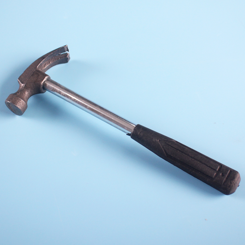 Mini claw hammer small hammer installation seamless nail wall hanging creative practice manual class knocking tool iron head hammer