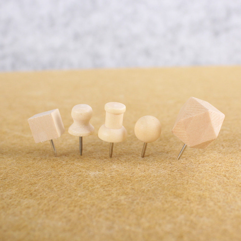 Mixed-fit wooden picture nail labeled map boxed artificial nail art nail school students handmade courtwork