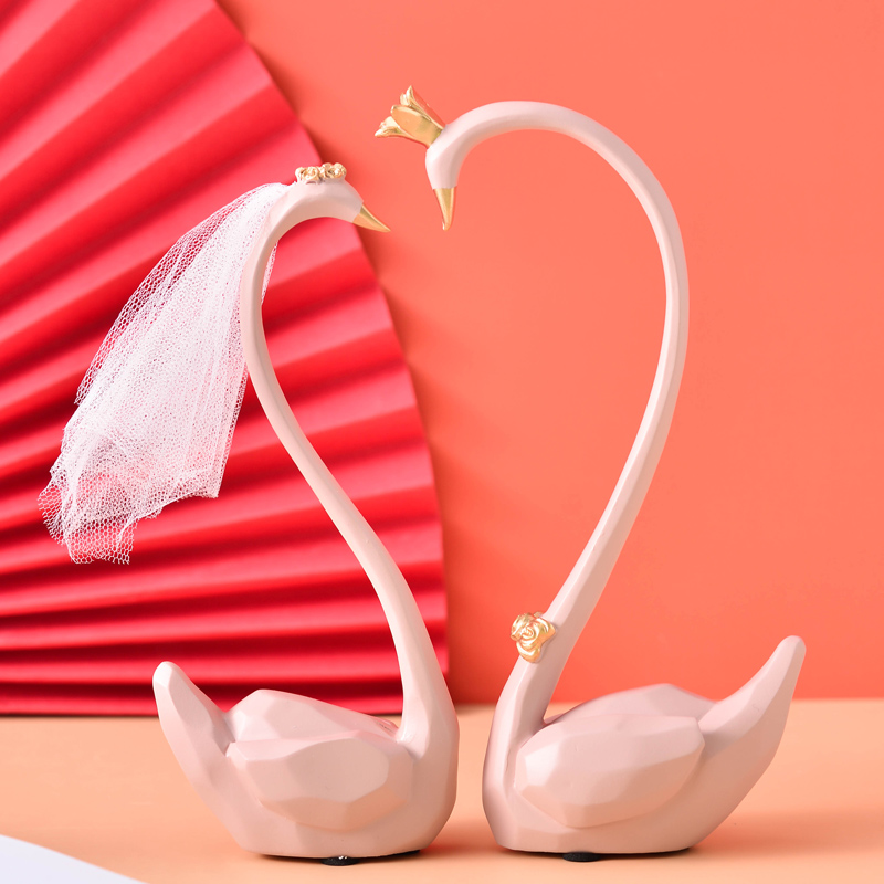 Wedding Gift Swan home Home Decoration Creative Light Luxury Living Room TV Cabinet Wine Cabinet Brewery to send new people