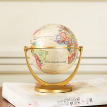 European-style mini American creative desk Retro globe small decoration bookcase soft decoration Home decoration jewelry