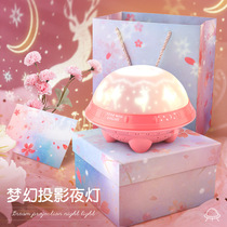 Starry Sky Projector Lamp Revolving Music Box Full of Star lamps Dreambedroom LED Little Night Light Childrens birthday present