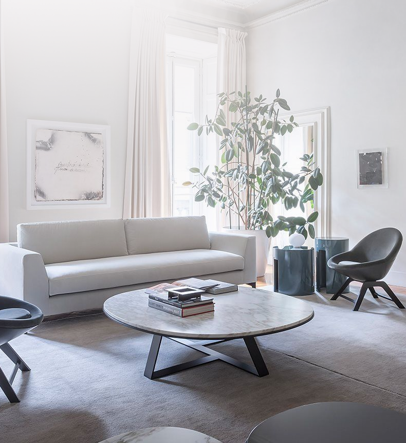 Nordic Marble Tea Several Lightly Luxurious Living Tea Several Round Living Room Modern Size Tea Several Combinations