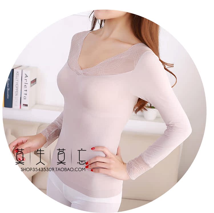 Người phụ nữ ấm áp mỏng manh như một chiếc mặt nạ làm đẹp da cơ thể mỏng phần cơ thể búp lụa sợi đàn hồi mùa thu và mùa đông cơ sở do lot nu