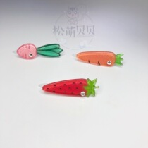 Korean version of pet fruit hair flower broken hairpin ins Korean fruit hair accessories Maltese Yorkshire Teddy