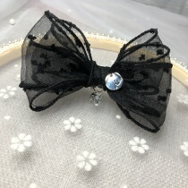 Pet stereo black yarn bow dog headdress hair accessories headdress Maltese Yorkshire Teddy hairpin