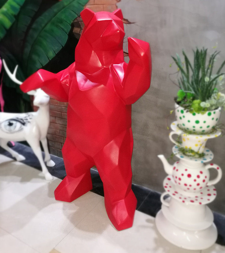 Spot Creative Section Big Dog Bear Decoration Swing Accessories Hotel Clubhouse Home Commercial Beauty Chen Art Decorations