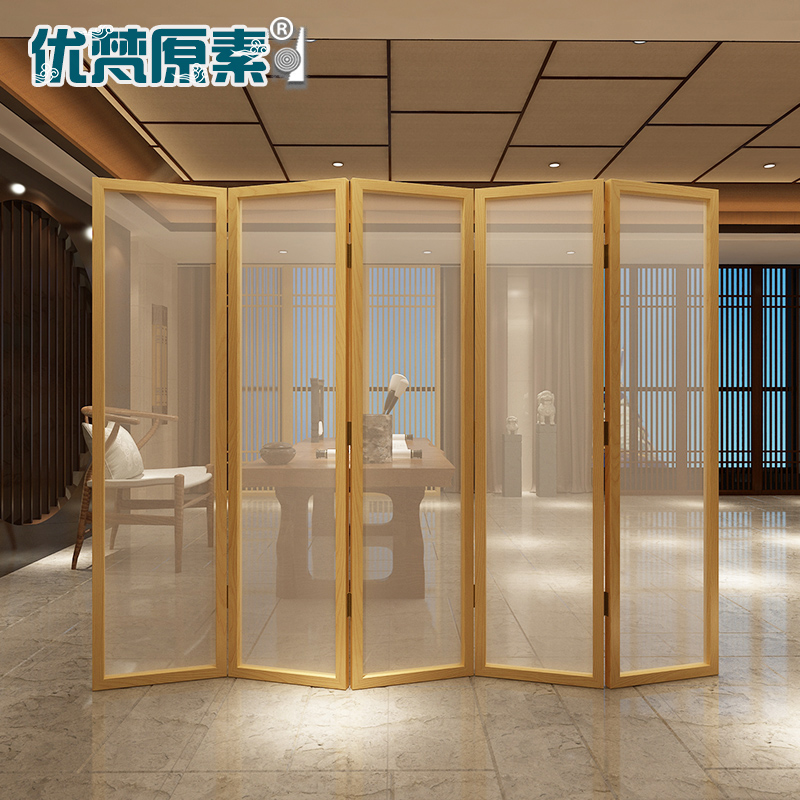 The screen can be customized commercial hotel atmosphere Chinese style Jucai Zen multi-functional wooden tea house restaurant creativity