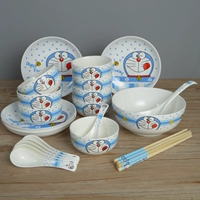 Дингданг 8 мисок 8 ложка 8 палочек для палочек 4 тарелки 1 миска 1 столовая ложка