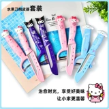 Санрио милый кошачий фруктовый нож набор куломи домашний кухонный нож.