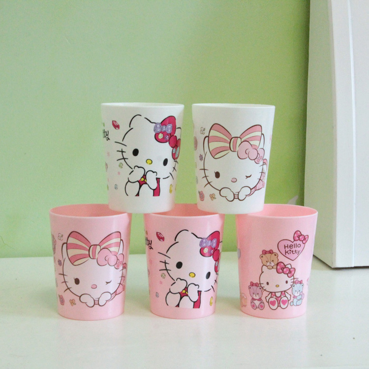 Cartoon Cute Baby Children Toiletries Cup Home Portable Tooth Cylinder Anti-Fall Creative Wash Cup Brief plastic toothbrushing