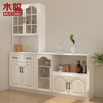 Living room dining room kitchen sideboard sub-one up against the wall and floor-to-ceiling cabinets small simple European low combination locker