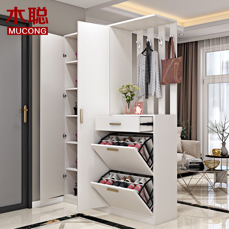 Light Extravagant Hall Hall Xuanguan Partition Cabinet Entrance Double Sided Screen Cabinet Tipping Bucket Shoe Cabinet Home Guest Dining Room Doorway Cloakroom Cloister