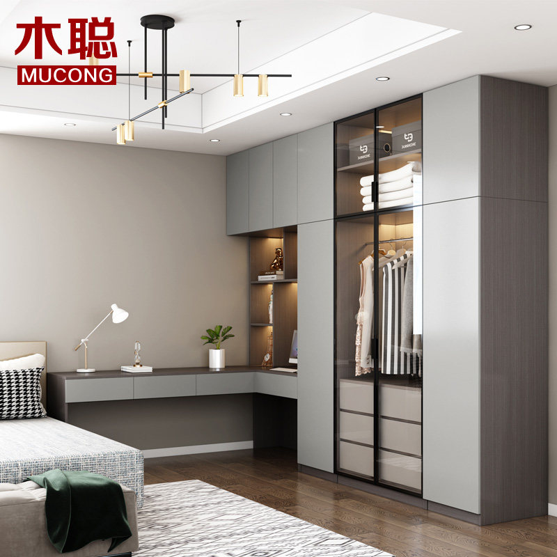 Light Extravagant Corner Bookcase Computer Desk Children Desk to connect Body Combo Wardrobe Bookshelf study Desk Integral Lockers