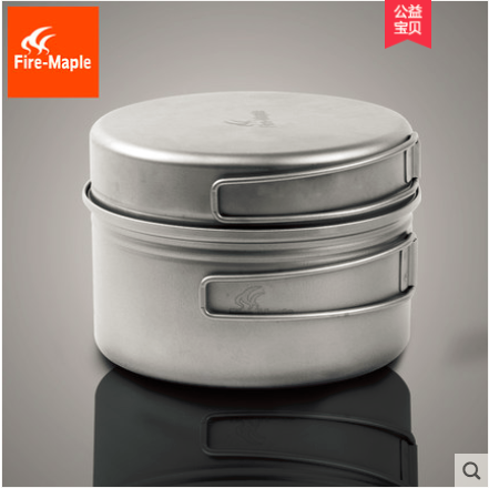 Fire Maple Horizon 1 Outdoor portable camping picnic picnic titanium pot Individual camping pot titanium pot