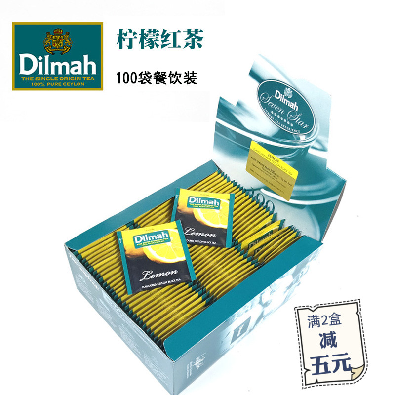 Dilmah dilmah lemon black tea 100 bags of tea black tea bags fruit tea bags Sri Lanka imported black tea