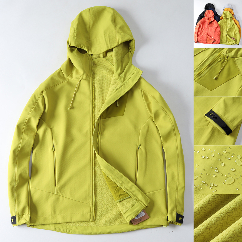 All-Weather, Windproof, Rainproof, Snowproof, Lightweight, Warm, Air Velvet, Autumn and Winter, Men's and Women's Outdoor Fleece-Lined Hooded Soft Shell Jacket All-Weather, Windproof, Rainproof, Snowproof, Lightweight, Warm, Air Velvet, Autumn and Winter, Men's and Women's Outdoor Fleece-Lined Hooded Soft Shell Jacket