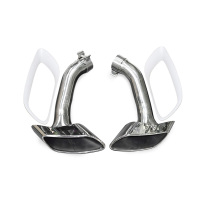 Suitable for 2008 to 13 X6E71 exhaust pipe round mouth tail nozzle modification square mouth tail throat decorative cover upgrade four outlets