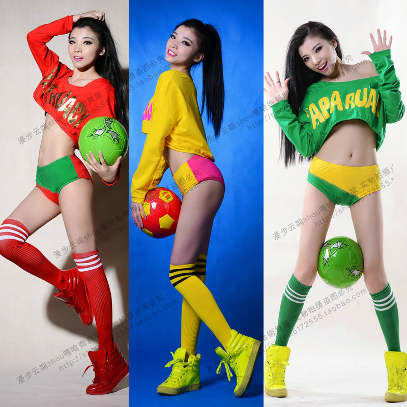 Han Dance Play Song Suit Women's Team Cheerleader Performance Costume Football Baby Bodybuilding Bar collar dance DS Out of service-Taobao