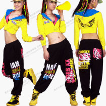 Childrens costume fashion modern hip-hop jazz stage suit hip-hop jacket competition men and womens performance costumes