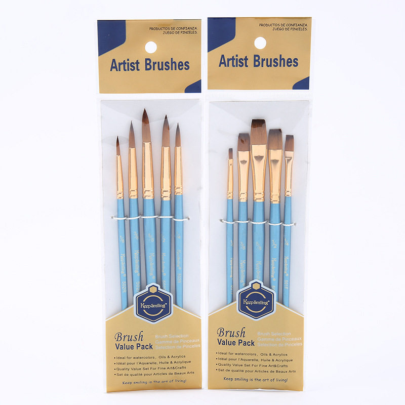 Nylon Watercolor Painting Pen Cap Mounted Propylene Water Powder Round Pointed Paint Hook pen Small hand painted student Platoon Pen-Taobao