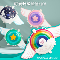 Angel wings backpack water gun Childrens water gun toy pull-out water gun Large capacity female boy toy childrens water gun