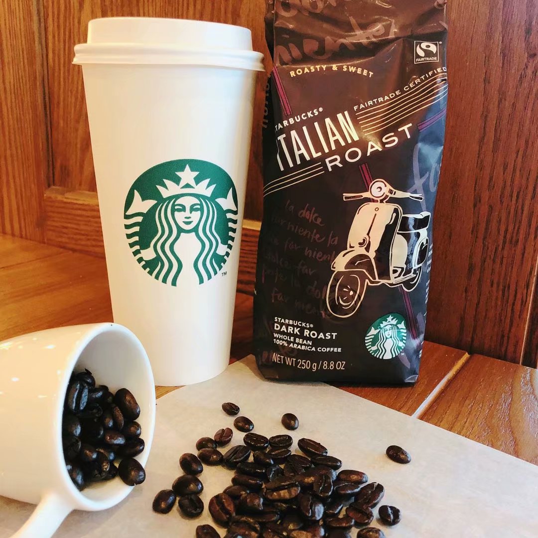 US imported Starbucks espresso black coffee 250g deep roasted