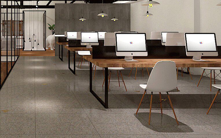 Modern office furniture staff desk 4 employees computer table and chair card position combination screen work