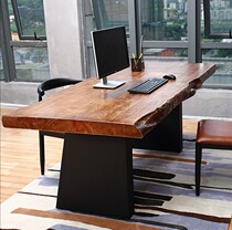 Industrial Wind Boss Table Big Bandae President Table Loft Desk Boss Desk Manager Desk Manager Desk Officer Single Desk