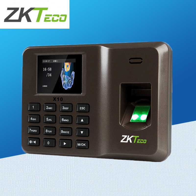 ZKTeco entropy-based tech X10 fingerprint hit card clock X10 fingerprint hit card machine fingerprint signature to the machine free software