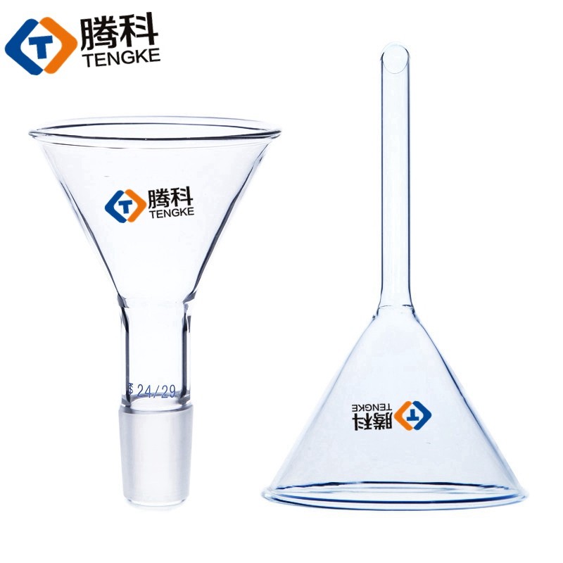 实验室漏斗玻璃三角漏斗加料漏斗短径50/60/75/80/90/100/120mm