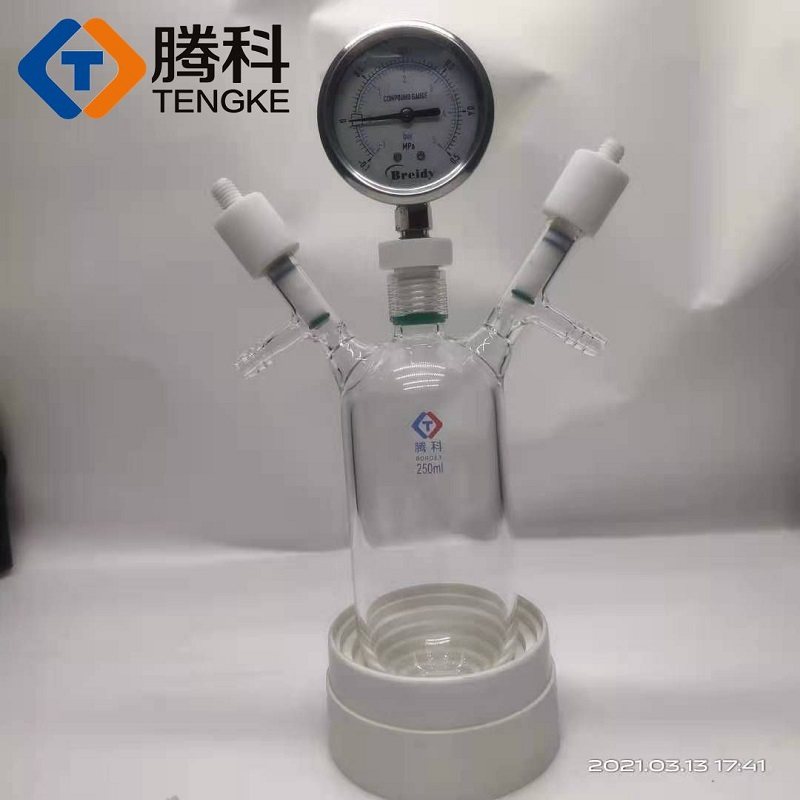 玻璃耐压真空抽气加压烧瓶圆底集气瓶耐压反应瓶100ml250ml500ml