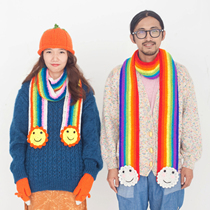 Not enough store The Beard Man hand knitted wool line scarves winter surrounding neck customizable childrens section