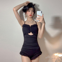 Conjoined Sexy Swimsuit Women 2021 New Fashion Korea Bubble Spa S Wind Cover Slim Fit Slim Chest Swimsuit